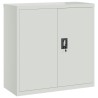 Armoire de bureau avec 2 portes Gris 90 cm Acier 628896628896