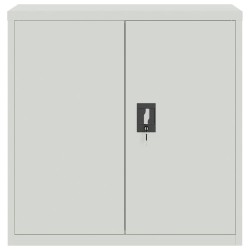 Armoire de bureau avec 2 portes Gris 90 cm Acier 628896628896