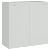 Armoire de bureau avec 2 portes Gris 90 cm Acier 628896628896