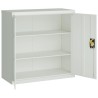 Armoire de bureau avec 2 portes Gris 90 cm Acier 628896628896