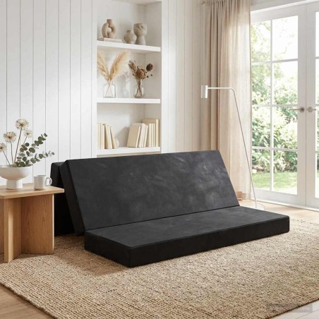 Canapé-lit pliable 180 x 67 x 45 cm Noir 628898628898