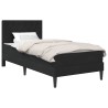 Cadre de lit avec matelas Noir 90 x 200 cm Velours 628900628900