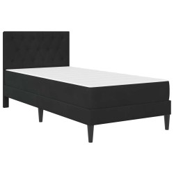 Cadre de lit avec matelas Noir 90 x 200 cm Velours 628900628900