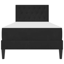 Cadre de lit avec matelas Noir 90 x 200 cm Velours 628900628900