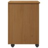 Cabinet roulant MOSS Brun Miel 34 x 39 x 56 cm Pin massif 628901628901