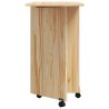 Cabinet roulant avec bureau avec roue MOSS Vernis transparent 628902628902