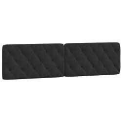 Coussin de tête de lit noir 200 cm velours 628904628904