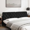 Coussin de tête de lit noir 200 cm velours 628904628904