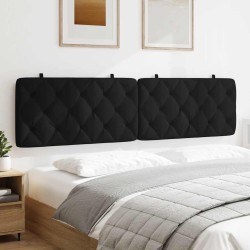 Coussin de tête de lit noir 200 cm velours 628904628904