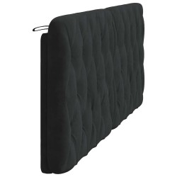 Coussin de tête de lit noir 200 cm velours 628904628904
