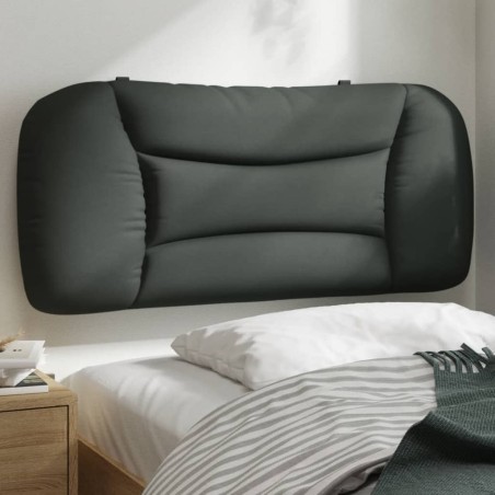 Coussin de tête de lit Hvar gris foncé 90 cm tissu 628906628906