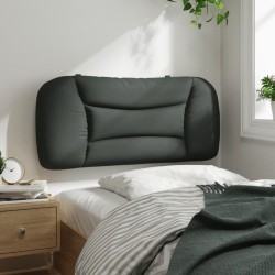 Coussin de tête de lit Hvar gris foncé 90 cm tissu 628906628906