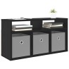 Basboard avec tiroir Chêne noir 72 x 22,5 x 38 cm 628910628910