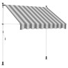 Auvent rétractable manuel Anthracite et blanc 300 cm 628911628911