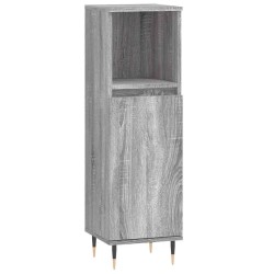 Armoire salle de bain sonoma gris 30x30x100 cm 628915628915