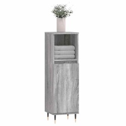 Armoire salle de bain sonoma gris 30x30x100 cm 628915628915