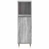 Armoire salle de bain sonoma gris 30x30x100 cm 628915628915