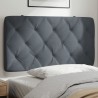 Coussin de tête de lit gris foncé 100 cm velours 628918628918