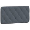 Coussin de tête de lit gris foncé 100 cm velours 628918628918