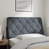 Coussin de tête de lit gris foncé 100 cm velours 628918628918