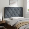 Coussin de tête de lit gris foncé 100 cm velours 628918628918