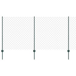 Clôture grillagée avec poteau 25 x 1,2 m Acier recouvert de PVC 628919628919