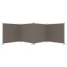 Cloison de séparation 4 panneaux Anthracite 698x180 cm Tissu 628920628920
