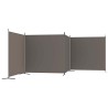 Cloison de séparation 4 panneaux Anthracite 698x180 cm Tissu 628920628920