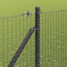 Clôture en fil soudé avec pointes 25 x 1,5 m Gris Maille 628921628921