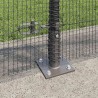 Clôture en fil soudé avec base en béton 25 x 1,5 m Gris Maille 628924628924