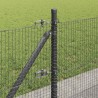 Clôture en fil soudé avec base en béton 25 x 0,5 m Gris Maille 628925628925