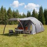 Tente tunnel avec toit Gris et orange 370 x 275 x 210 cm 628927628927
