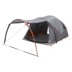 Tente tunnel avec toit Gris et orange 370 x 275 x 210 cm 628927628927