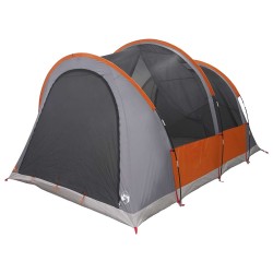 Tente tunnel avec toit Gris et orange 370 x 275 x 210 cm 628927628927