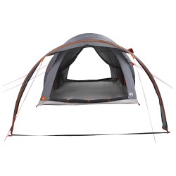 Tente tunnel avec toit Gris et orange 370 x 275 x 210 cm 628927628927