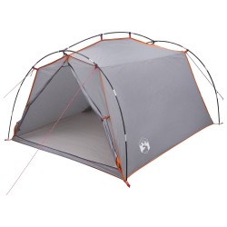Tente tunnel Gris et orange 2 personnes 628928628928