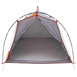 Tente tunnel Gris et orange 2 personnes 628928628928
