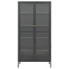 Vitrine d'exposition Anthracite 90x40x180 cm Acier/verre trempé 628933628933