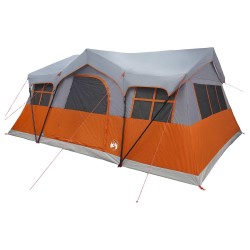Tente familiale avec toit Gris et orange 487 x 340 x 216 cm 628937628937