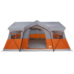 Tente familiale avec toit Gris et orange 487 x 340 x 216 cm 628937628937
