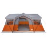 Tente familiale avec toit Gris et orange 487 x 340 x 216 cm 628937628937