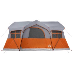 Tente familiale avec toit Gris et orange 487 x 340 x 216 cm 628937628937