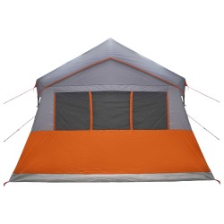 Tente familiale avec toit Gris et orange 487 x 340 x 216 cm 628937628937