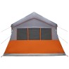 Tente familiale avec toit Gris et orange 487 x 340 x 216 cm 628937628937