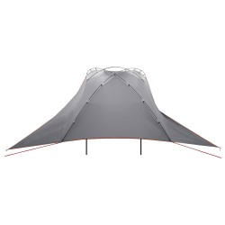Tente de voiture Gris et orange 350 x 250 cm Polyester et Acier 628938628938