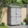 Abri de jardin Gris 106,5 x 56 x 176 cm Bois de Sapin Massif 628940628940