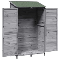 Abri de jardin Gris 106,5 x 56 x 176 cm Bois de Sapin Massif 628940628940