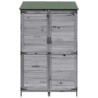 Abri de jardin Gris 106,5 x 56 x 176 cm Bois de Sapin Massif 628940628940