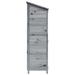 Abri de jardin Gris 106,5 x 56 x 176 cm Bois de Sapin Massif 628940628940