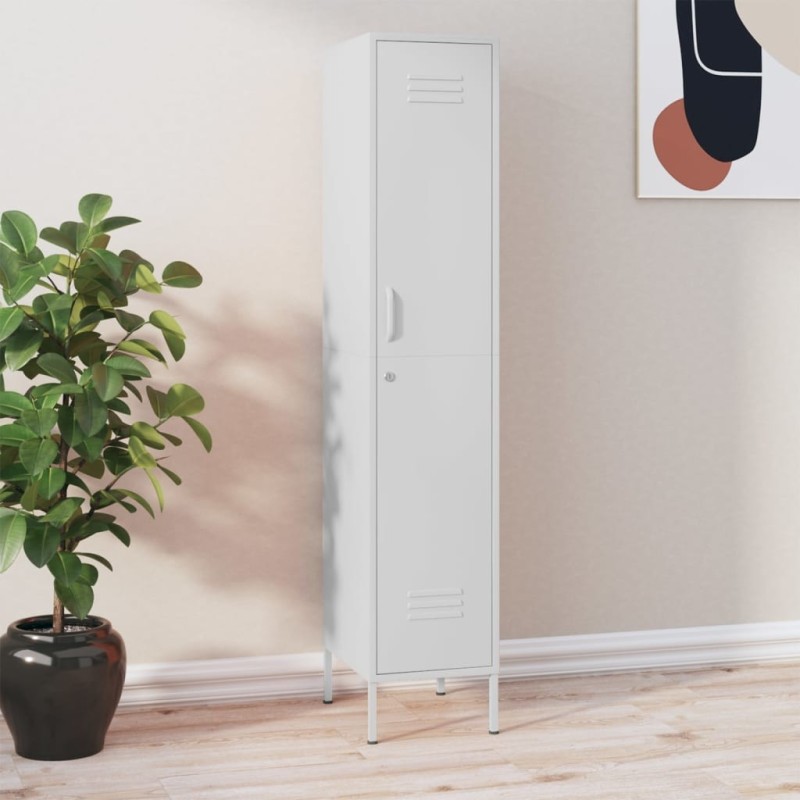 Armoire à casiers Blanc 35x46x180 cm Acier 628943628943